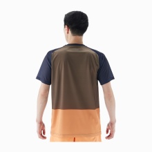 Yonex Sport T-shirt Practice Colourblock 16745 (100% Polyester) 2025 olive brown Men's